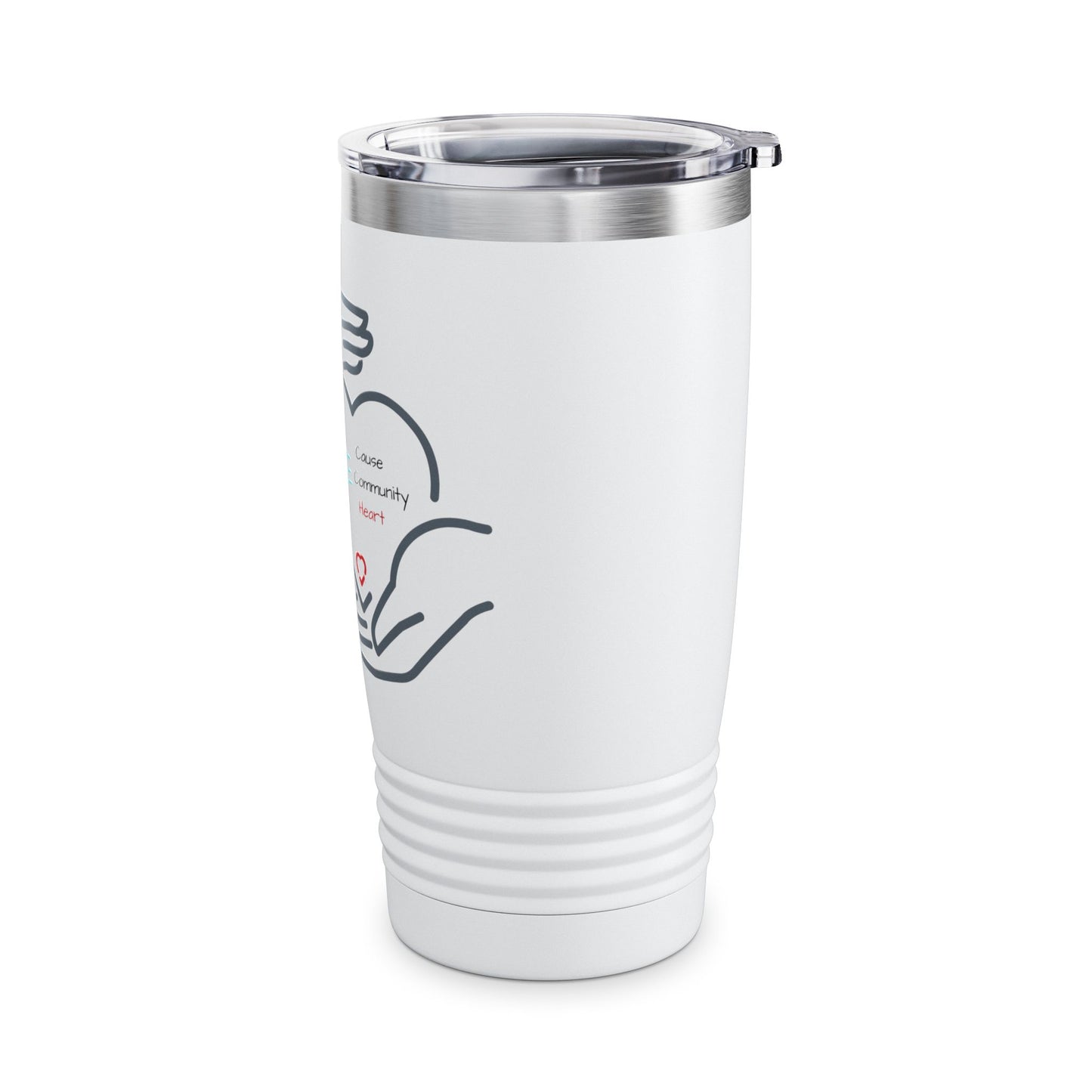 ONE Cause Community Heart 20oz Tumbler - Inspirational Travel Mug